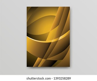 Cover design template with abstract modern art color and gradient style on background for decoration presentation, brochure, catalog, poster, book, magazine, banner, folder, etc. - Vector