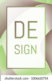Cover Design Template. Abstract Wave Lines. Wavy Lines Created Using Blend Tool. Abstract Vector Illustration. Cover Design Template for Presentation, Brochure, Catalog, Poster, Book, Magazine.