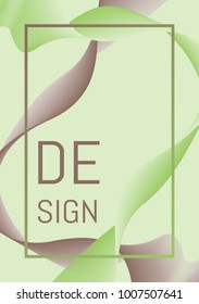 Cover Design Template. Abstract Wave Lines. Wavy Lines Created Using Blend Tool. Abstract Vector Illustration. Cover Design Template for Presentation, Brochure, Catalog, Poster, Book, Magazine.
