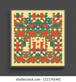 Cover design template for advertising. Abstract colorful geometric design. Pattern can be used as a template for brochure, annual report, magazine, poster, presentation, flyer and banner.