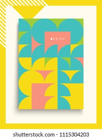 Cover design template for advertising. Abstract colorful geometric design. Pattern can be used as a template for brochure, annual report, magazine, poster, presentation, flyer and banner.