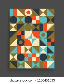 Cover design template for advertising. Abstract colorful geometric design. Pattern can be used as a template for brochure, annual report, magazine, poster, presentation, flyer and banner.