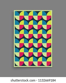 Cover design template for advertising. Abstract colorful geometric design. Pattern can be used as a template for brochure, annual report, magazine, poster, presentation, flyer and banner.