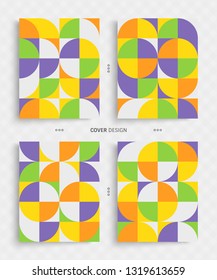 Cover design template for advertising. Abstract colorful geometric design. Pattern can be used as a template for brochure, annual report, magazine, poster, presentation, flyer and banner.