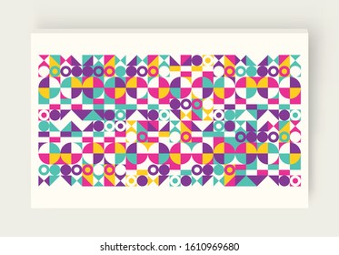 Cover design template for advertising. Abstract colorful geometric design. Pattern can be used as a template for brochure, annual report, magazine, poster, presentation, flyer and banner.