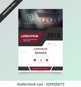 Cover design template for annual report. Abstract modern vector illustration. Cover presentation on a4. Abstract presentation templates. Flyer text font. Ad flyer text. White a4 brochure cover design.