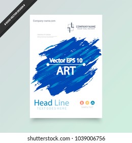 Cover design template for annual report. Abstract modern vector illustration. Cover presentation on a4. Abstract presentation templates. Flyer text font. Ad flyer text. White a4 brochure cover design.