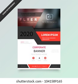 Cover design template for annual report. Abstract modern vector illustration. Cover presentation on a4. Abstract presentation templates. Flyer text font. Ad flyer text. White a4 brochure cover design.