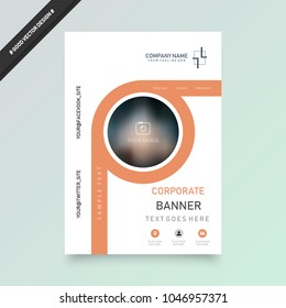 Cover design template for annual report. Abstract modern vector illustration. Cover presentation on a4. Abstract presentation templates. Flyer text font. Ad flyer text. White a4 brochure cover design.