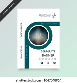 Cover design template for annual report. Abstract modern vector illustration. Cover presentation on a4. Abstract presentation templates. Flyer text font. Ad flyer text. White a4 brochure cover design.
