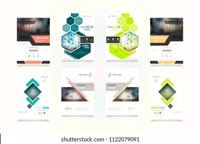 Cover design template for annual report. Abstract modern vector illustration. Cover presentation on a4. Abstract presentation templates. Flyer text font. Ad flyer text. White a4 brochure cover design.
