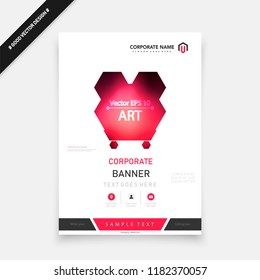 Cover design template for annual report. Abstract modern vector illustration. Cover presentation on a4. Abstract presentation templates. Flyer text font. Ad flyer text. White a4 brochure cover design.