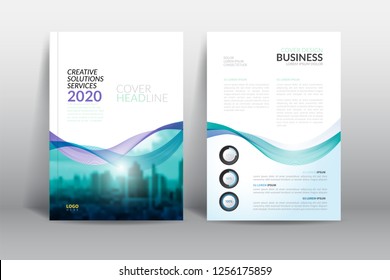 Set 8 Cover Design Templates Annual Stock Vector (Royalty Free) 742477822