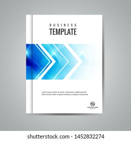 Cover design template for annual report. Abstract modern vector illustration. Cover presentation on a4. Abstract presentation templates. Flyer text font. Ad flyer text. White a4 brochure cover design.