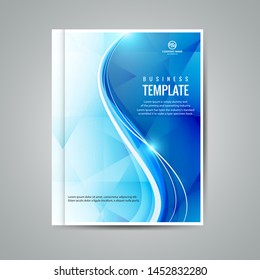 Cover design template for annual report. Abstract modern vector illustration. Cover presentation on a4. Abstract presentation templates. Flyer text font. Ad flyer text. White a4 brochure cover design.