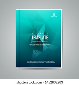 Cover design template for annual report. Abstract modern vector illustration. Cover presentation on a4. Abstract presentation templates. Flyer text font. Ad flyer text. White a4 brochure cover design.