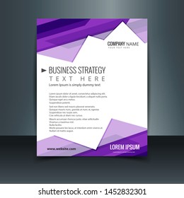 Cover design template for annual report. Abstract modern vector illustration. Cover presentation on a4. Abstract presentation templates. Flyer text font. Ad flyer text. White a4 brochure cover design.