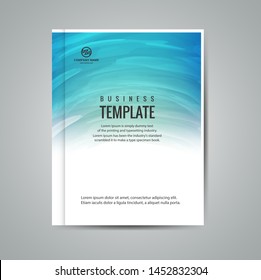 Cover design template for annual report. Abstract modern vector illustration. Cover presentation on a4. Abstract presentation templates. Flyer text font. Ad flyer text. White a4 brochure cover design.