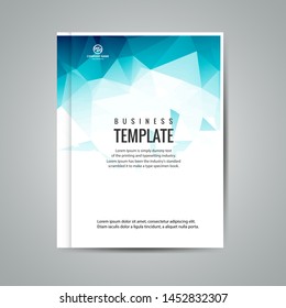 Cover design template for annual report. Abstract modern vector illustration. Cover presentation on a4. Abstract presentation templates. Flyer text font. Ad flyer text. White a4 brochure cover design.