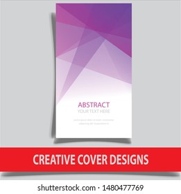 Cover design template for annual report. Abstract modern vector illustration. Cover presentation on a4. Abstract presentation templates. Flyer text font. Ad flyer text. White a4 brochure cover design
