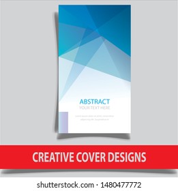 Cover design template for annual report. Abstract modern vector illustration. Cover presentation on a4. Abstract presentation templates. Flyer text font. Ad flyer text. White a4 brochure cover design