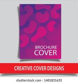 Cover design template for annual report. Abstract modern vector illustration. Cover presentation on a4. Abstract presentation templates. Flyer text font. Ad flyer text. White a4 brochure cover design