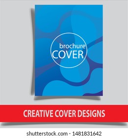 Cover design template for annual report. Abstract modern vector illustration. Cover presentation on a4. Abstract presentation templates. Flyer text font. Ad flyer text. White a4 brochure cover design