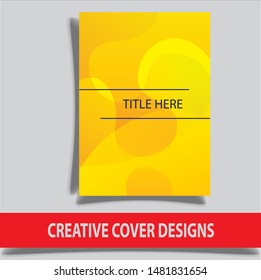 Cover design template for annual report. Abstract modern vector illustration. Cover presentation on a4. Abstract presentation templates. Flyer text font. Ad flyer text. White a4 brochure cover design