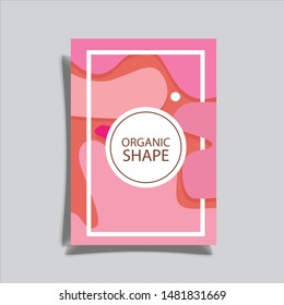Cover design template for annual report. Abstract modern vector illustration. Cover presentation on a4. Abstract presentation templates. Flyer text font. Ad flyer text. White a4 brochure cover design
