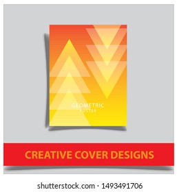 Cover design template for annual report. Abstract modern vector illustration. Cover presentation on a4. Abstract presentation templates. Flyer text font. Ad flyer text. White a4 brochure cover design