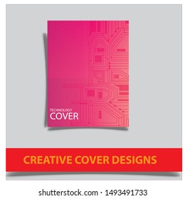 Cover design template for annual report. Abstract modern vector illustration. Cover presentation on a4. Abstract presentation templates. Flyer text font. Ad flyer text. White a4 brochure cover design