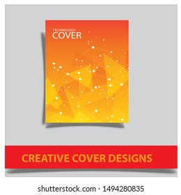 Cover design template for annual report. Abstract modern vector illustration. Cover presentation on a4. Abstract presentation templates. Flyer text font. Ad flyer text. White a4 brochure cover eps 10