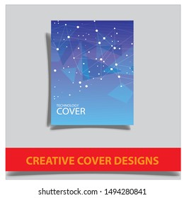 Cover design template for annual report. Abstract modern vector illustration. Cover presentation on a4. Abstract presentation templates. Flyer text font. Ad flyer text. White a4 brochure cover design.