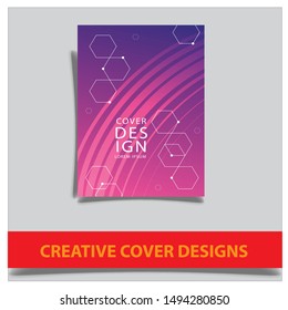 Cover design template for annual report. Abstract modern vector illustration. Cover presentation on a4. Abstract presentation templates. Flyer text font. Ad flyer text. White a4 brochure cover eps 10