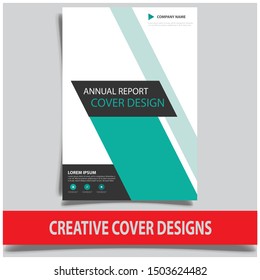 Cover design template for annual report. Abstract modern vector illustration. Cover presentation on a4. Abstract presentation templates. Flyer text font. Ad flyer text. White a4 brochure cover design.