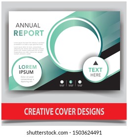 Cover design template for annual report. Abstract modern vector illustration. Cover presentation on a4. Abstract presentation templates. Flyer text font. Ad flyer text. White a4 brochure cover design.