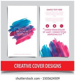 Cover design template for annual report. Abstract modern vector illustration. Cover presentation on a4. Abstract presentation templates. Flyer text font. Ad flyer text. White a4 brochure cover design.