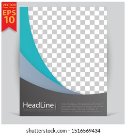 Cover design template for annual report. Abstract modern vector illustration. Cover presentation on a4. Abstract presentation templates. Flyer text font. Ad flyer text. White a4 brochure cover design.