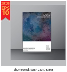 Cover design template for annual report. Abstract modern city vector illustration. Cover presentation on a4. Abstract presentation templates. Flyer text font. Ad flyer text. White a4 brochure 