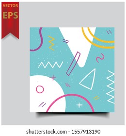 Cover design template for annual report. Abstract modern vector illustration. Cover presentation on a4. Abstract presentation templates. Flyer text font. Ad flyer text. White a4 brochure cover design.
