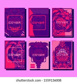 Cover design template for annual report. Abstract modern vector illustration. Cover presentation on a4. Abstract presentation templates. Flyer text font. Ad flyer text. White a4 brochure cover design.