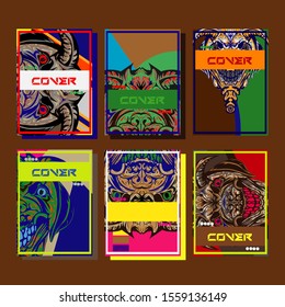 Cover design template for annual report. Abstract modern vector illustration. Cover presentation on a4. Abstract presentation templates. Flyer text font. Ad flyer text. White a4 brochure cover design.