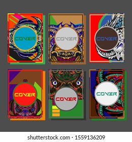 Cover design template for annual report. Abstract modern vector illustration. Cover presentation on a4. Abstract presentation templates. Flyer text font. Ad flyer text. White a4 brochure cover design.