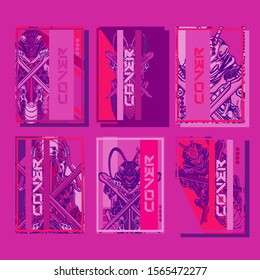 Cover design template for annual report. Abstract modern vector illustration. Cover presentation on a4. Abstract presentation templates. Flyer text font. Ad flyer text. White a4 brochure cover design.