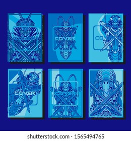 Cover design template for annual report. Abstract modern vector illustration. Cover presentation on a4. Abstract presentation templates. Flyer text font. Ad flyer text. White a4 brochure cover design.