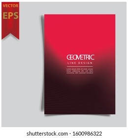 Cover design template for annual report. Abstract modern vector illustration. Cover presentation on a4. Abstract presentation templates. Flyer text font. Ad flyer text. White a4 brochure cover design.