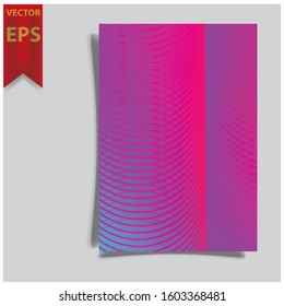 Cover design template for annual report. Abstract modern vector illustration. Cover presentation on a4. Abstract presentation templates. Flyer text font. Ad flyer text. White a4 brochure cover design