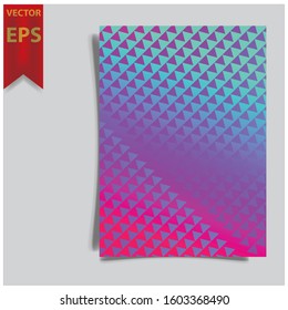 Cover design template for annual report. Abstract modern vector illustration. Cover presentation on a4. Abstract presentation templates. Flyer text font. Ad flyer text. White a4 brochure cover design