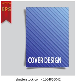 Cover design template for annual report. Abstract modern vector illustration. Cover presentation on a4. Abstract presentation templates. Flyer text font. Ad flyer text. White a4 brochure cover design