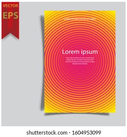 Cover design template for annual report. Abstract modern vector illustration. Cover presentation on a4. Abstract presentation templates. Flyer text font. Ad flyer text. White a4 brochure cover design